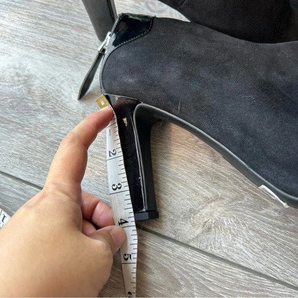 FRANCO SARTO  VELLA Black Leather Ankle Boots - Picture 14 of 15